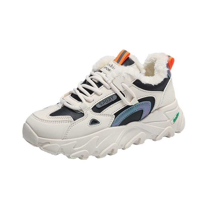 Damskor för löpning i läder höst lätta vardagssneakers_voghion.com