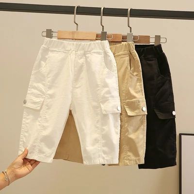 Boy Summer wear shorts Children 2022 new pattern children Western style Thin section leisure time Pants A summer Pant child