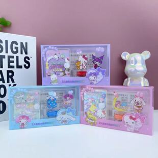 Foreign Trade New Sanrio Family Seal Acrylic Kuromi Yugui Dog Award Seal Notebook Combination Text