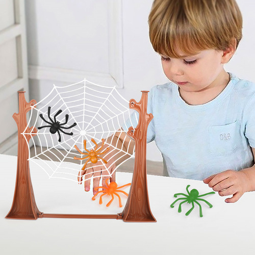 Cross-border bouncing spider game spider web board game party entertainment parent-child interaction bouncing spider web hanging game