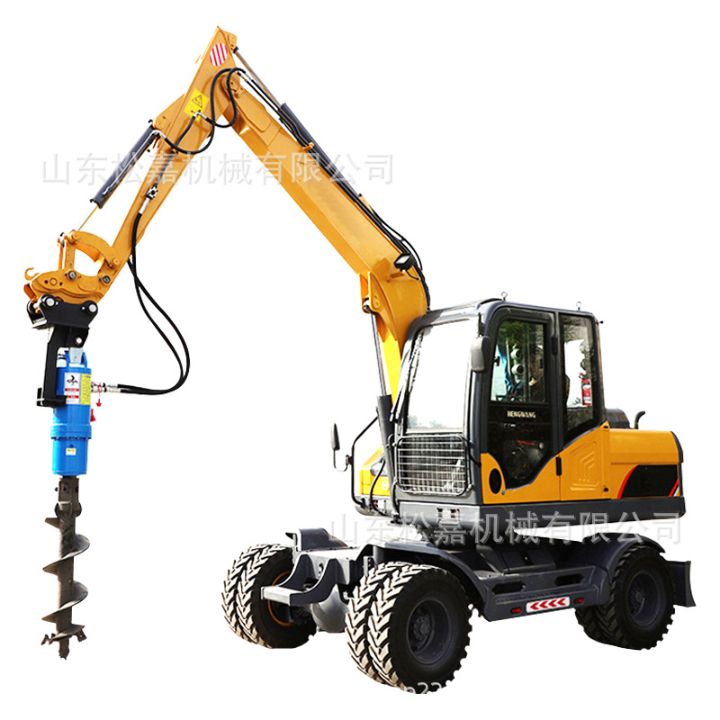 Equipo de perforación de pozo de árbol de poste de cable de excavadora de perforación de tornillo largo   pila de acero para la fundación de la casa