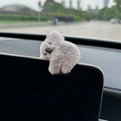 Car interior accessories ornaments car interior accessories center console air outlet rearview mirror decoration creative koala doll (Car ornaments) - small-gray-koala-ornaments