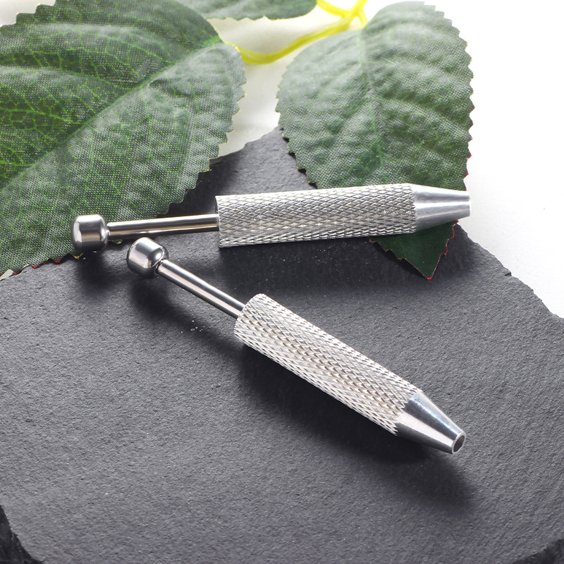 Labret piercing jewelry detail image