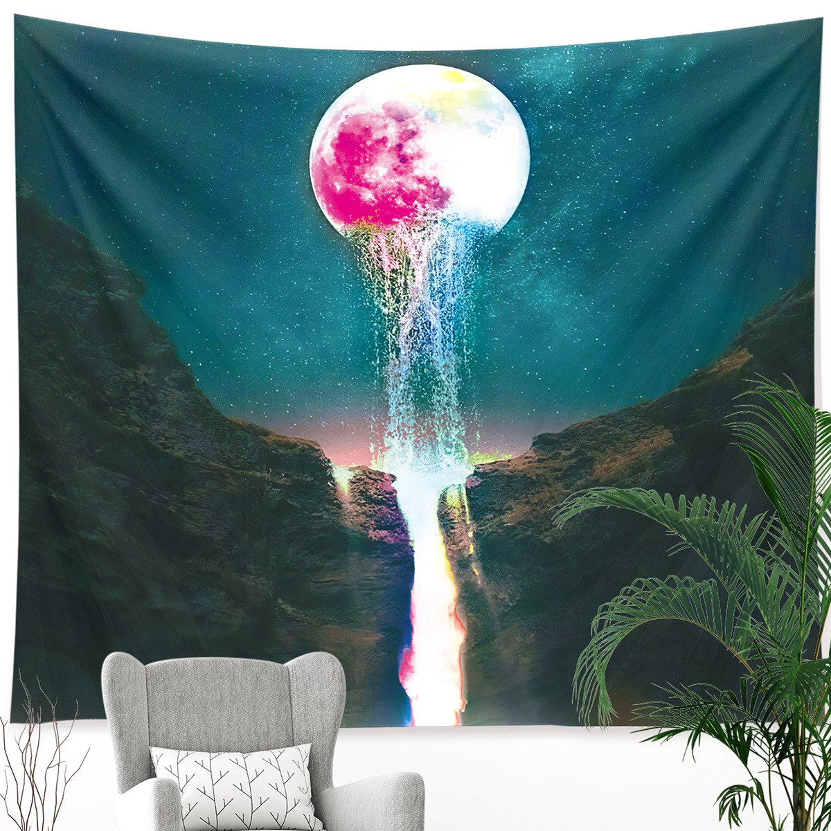 Fashion Cartoon Landscape Polyester Tapestry display picture 6