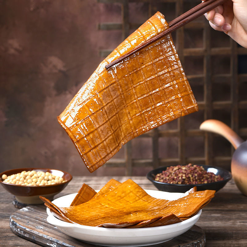 牛皮豆干四川特产卤千张豆腐皮重庆火锅烧烤串串五香麻辣香厂批发