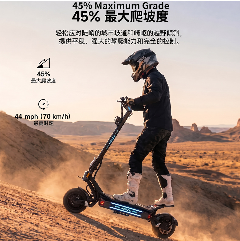 Cross-border export exclusive F7 electric scooter with dual motors, high power, customizable for adults, foldable for commuting