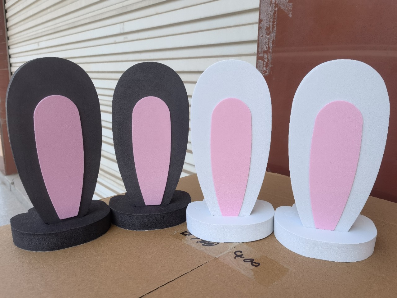 Car Decoration Rabbit Ears Roof Ears Roof Decoration Wuling Hongguang Mini Roof Sticker Factory Direct Sale
