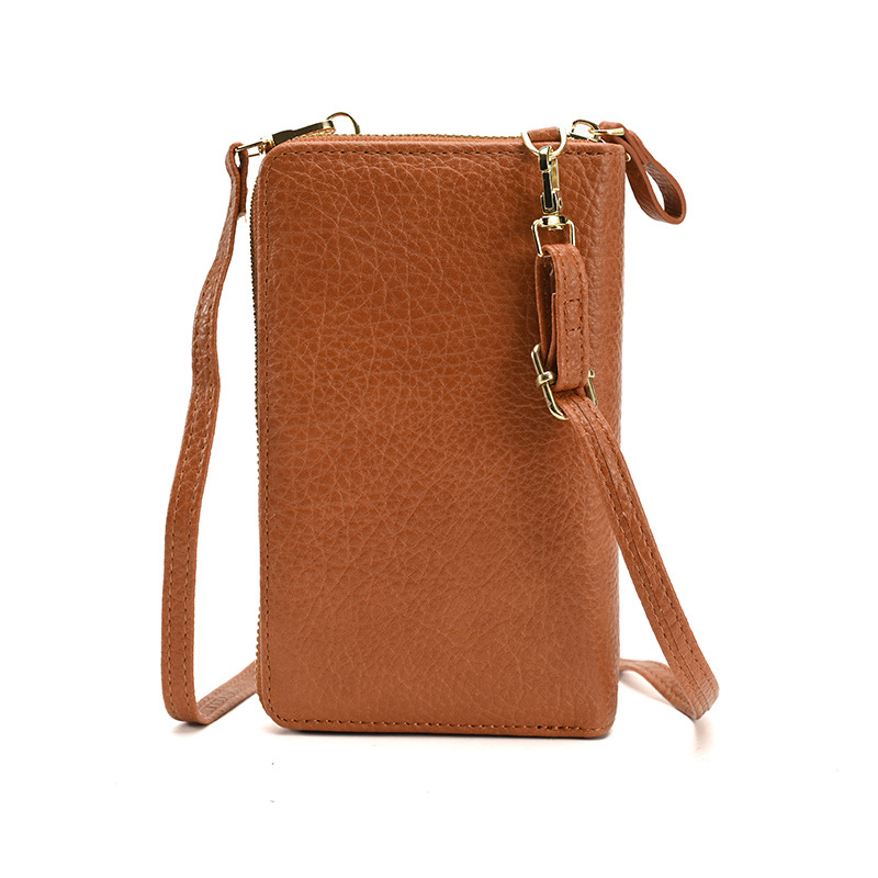 Pequeña bolsa exquisita bolsa de mensajero 2023 nueva bolsa de hombro pequeña bolsa de teléfono móvil vertical femenina mini celebridad Internet pequeña bolsa