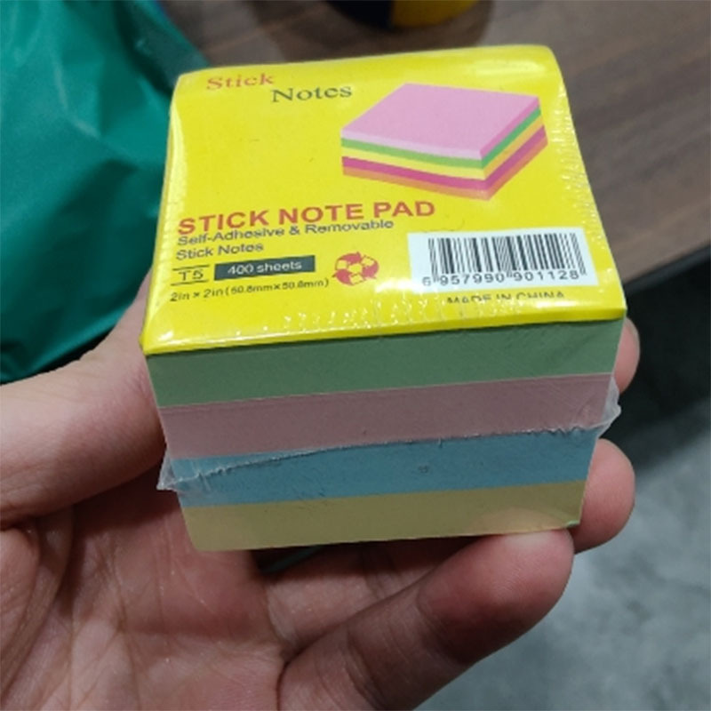 Bloque de papel notes adhesivos con funda retráctil creativa, mensajes