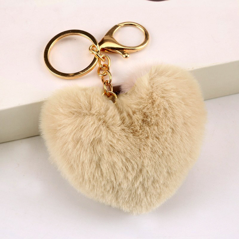 ファッション愛ハート形8センチのぬいぐるみのキーホルダー