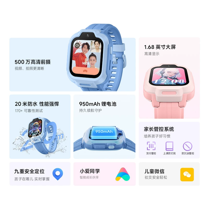 Xiaomi Детские часы, детская безопасная водонепроницаемая CCTV камера, redmi, функция геолокации
