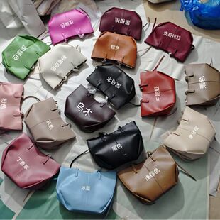 Cross-border polene wing bag new Cyme Polene cowhide handbag large capacity commuting women's bag