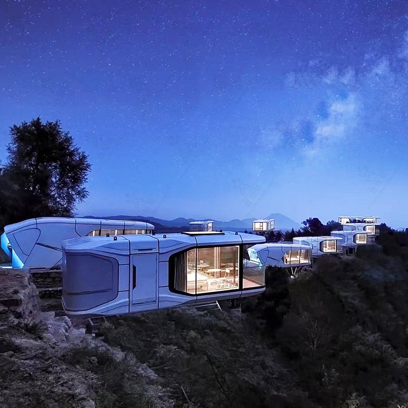 Nongjiale país futuro tecnología cabina Villa B & B cápsula espacial aislamiento térmico invierno cálido verano fresco vida B & B