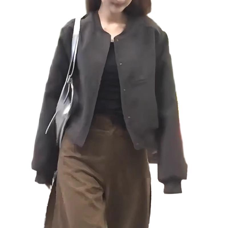 秋季新款设计感外套女时尚洋气减龄宽松休闲显瘦气质棒球服|undefined