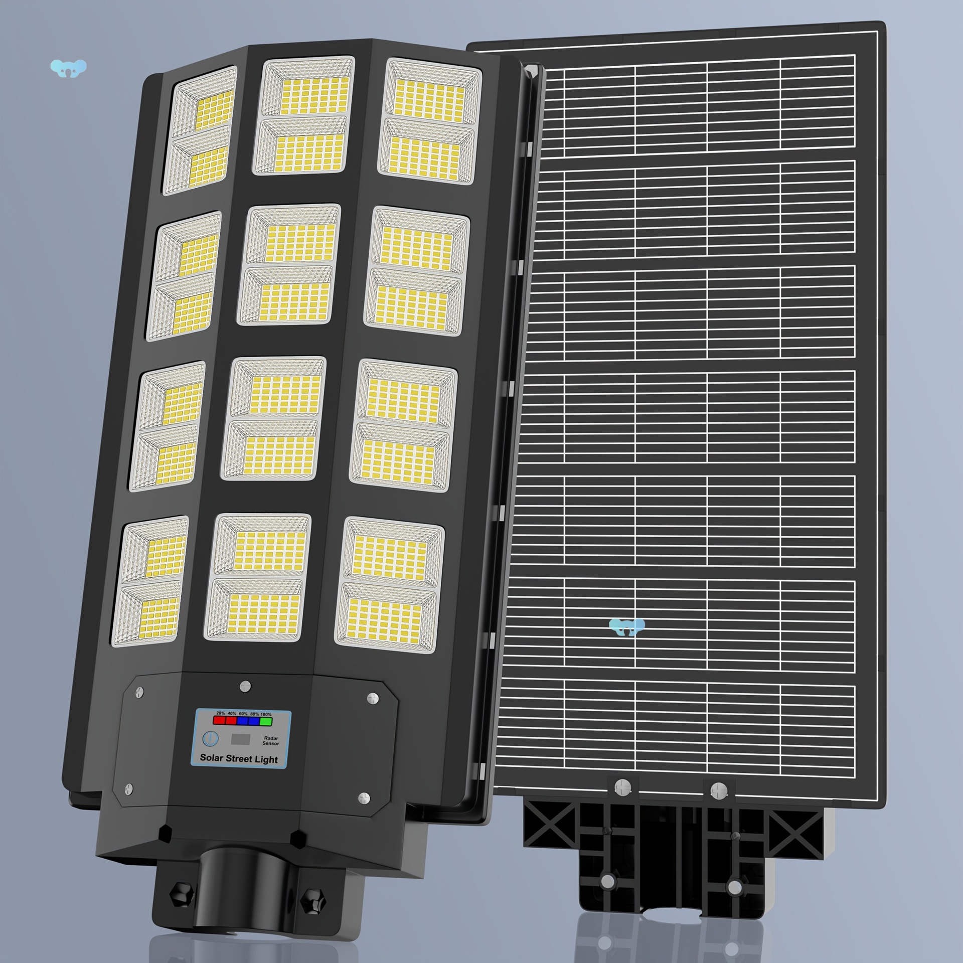 1 Pack Outdoor Solar Street Light Grade Outdoor Dusk To跨境