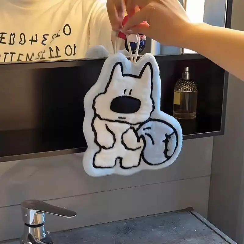 Z absorbent thickened towel handkerchief kitchen household essentials new 2026 cute puppy hand towel hanging type Z absorbent thickened towel handkerchief kitchen household essentials new 2026 cute puppy hand towel hanging type