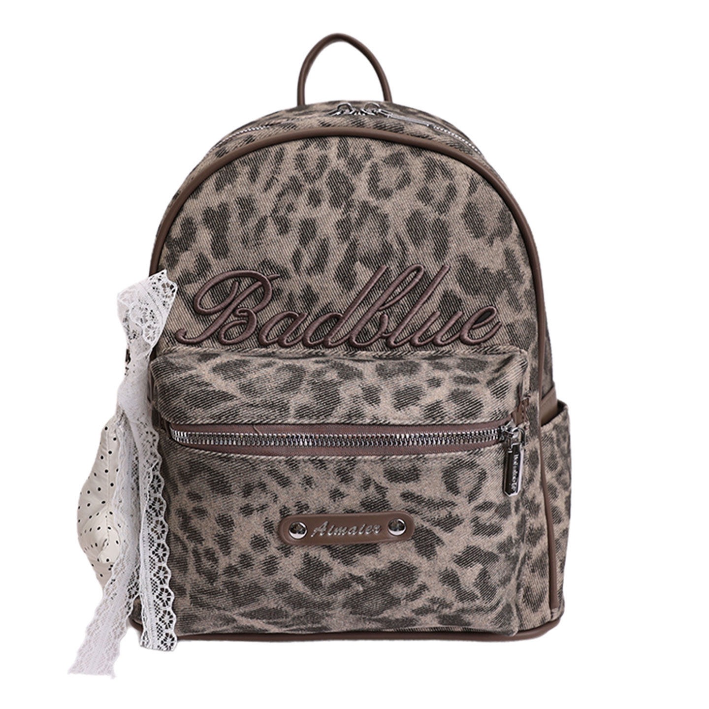 Mochila de estudiantes de verano nueva mujer ligera ocio versátil mochila de moda 2026 leopardo de gran capacidad