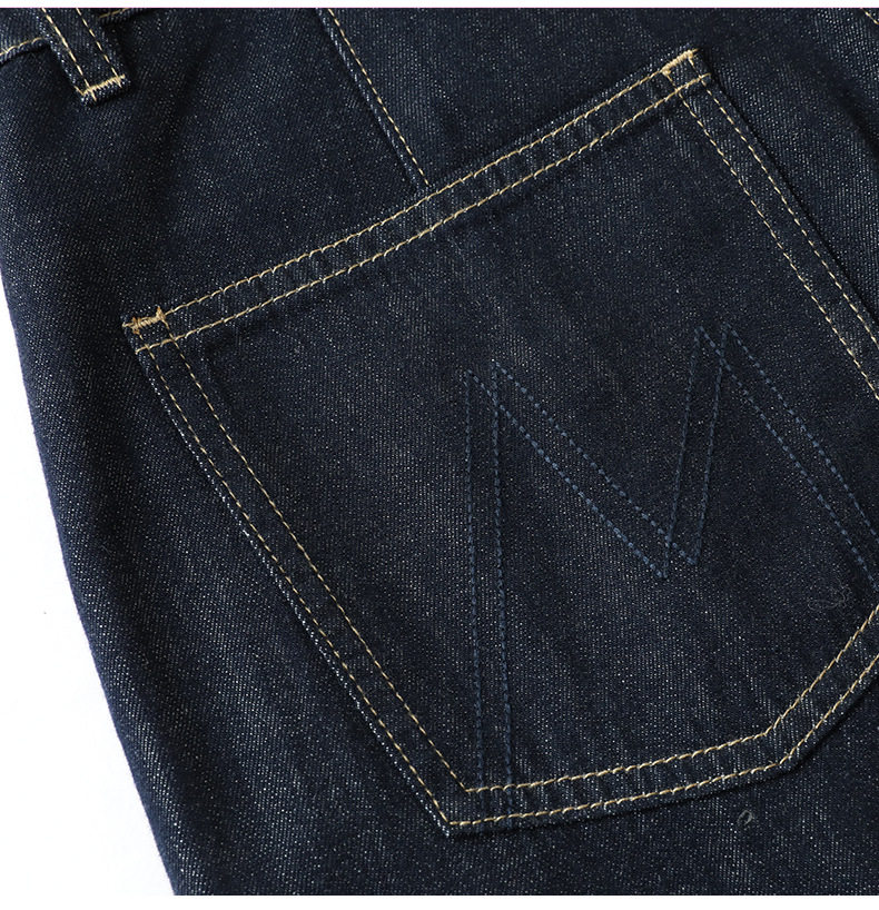 Quần ống rộng denim cạp cao phong cách retro cho nữ, form suông thoải mái tôn dáng — Xanh tím than chi tiết 16
