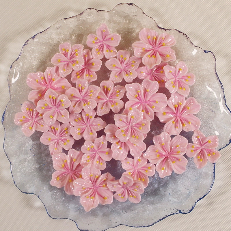 Фитинги из смолы diy имитация вишневого цвета ручного крема для мобильного телефона чехол головка шнур заколки для обуви цветок брошь