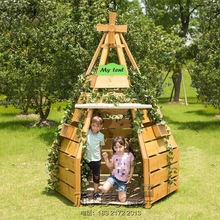 户外小木屋移动儿童玩具房游乐场攀爬组装小房子幼儿园游戏房树屋