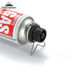 Comman BKZ10 Outdoor Camping Picnic Accessories Black Version Canister Gas Converter Flat Gas High Mountain Stove Connector