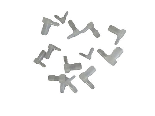 Plastic hose elbow L-shaped pagoda joint PP reducing elbow 3.2 to 3.9 elbow water nozzle micro pagoda elbow
