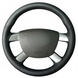 手缝方向盘套真皮适用于Ford福特经典福克斯牛皮汽车把套批发代发