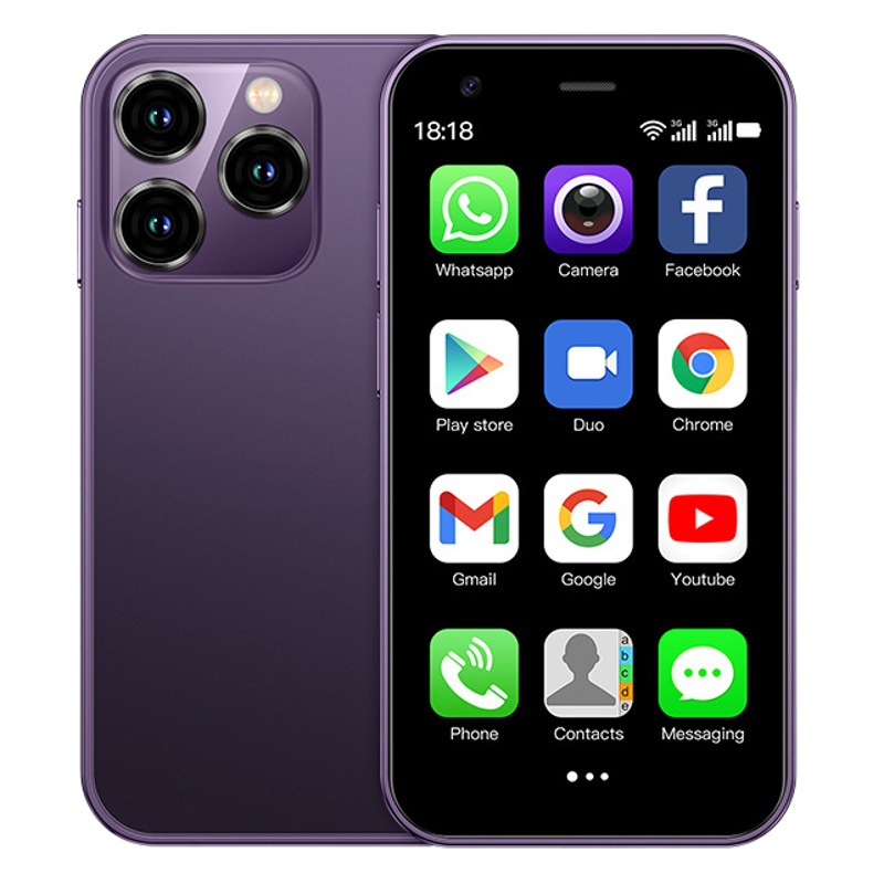 Teléfono inteligente XS15 de doble SIM, éxito de ventas transfronterizo, mini teléfono portátil de 3 pulgadas con pantalla táctil a prueba de explosiones, teléfono pequeño 3G.