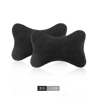 Car Headrest, Neck Pillow, Bear Pillow, Car Neck Pillow, Car Pillow, Cute Car Seat, Car Cervical Spine Pillow (Headrest) - headrest-pure-black-set