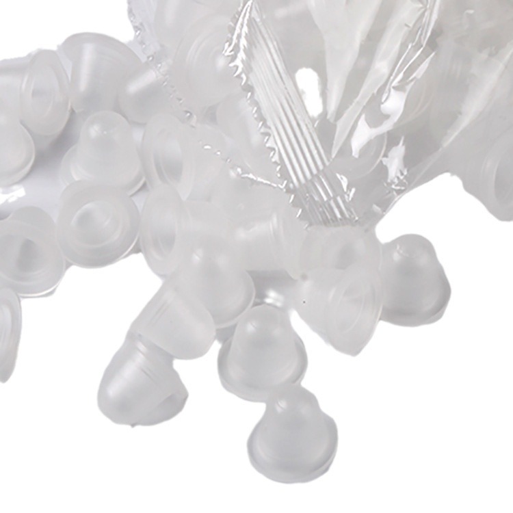 Taza de color de tatuaje de silicona suave aguja no herida Copa suave en forma de U suministros de tatuaje desechables anillo de pigmento portavasos