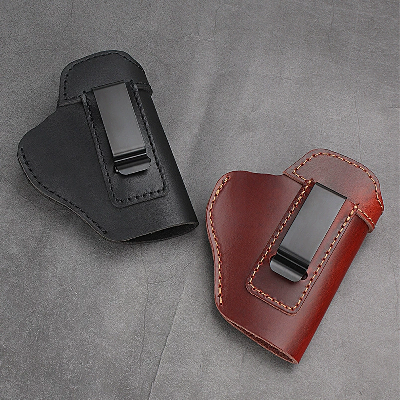 Тактическая поясная кобура для ношения на открытом воздухе, производство Amazon, из натуральной кожи, многофункциональная, универсальная, для быстрого извлечения, скрытого ношения.