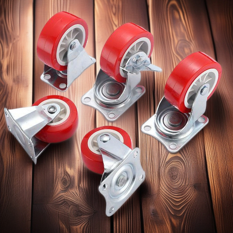 Sturdy and silent swivel wheels, nylon wheels, fixed-direction industrial heavy-duty trolleys, carts, pull carts, casters, load-bearing Sturdy and silent swivel wheels, nylon wheels, fixed-direction industrial heavy-duty trolleys, carts, pull carts, casters, load-bearing