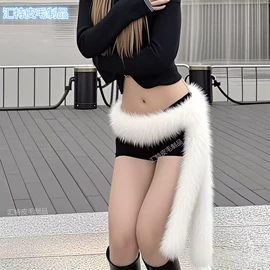 围巾;帽条;毛领