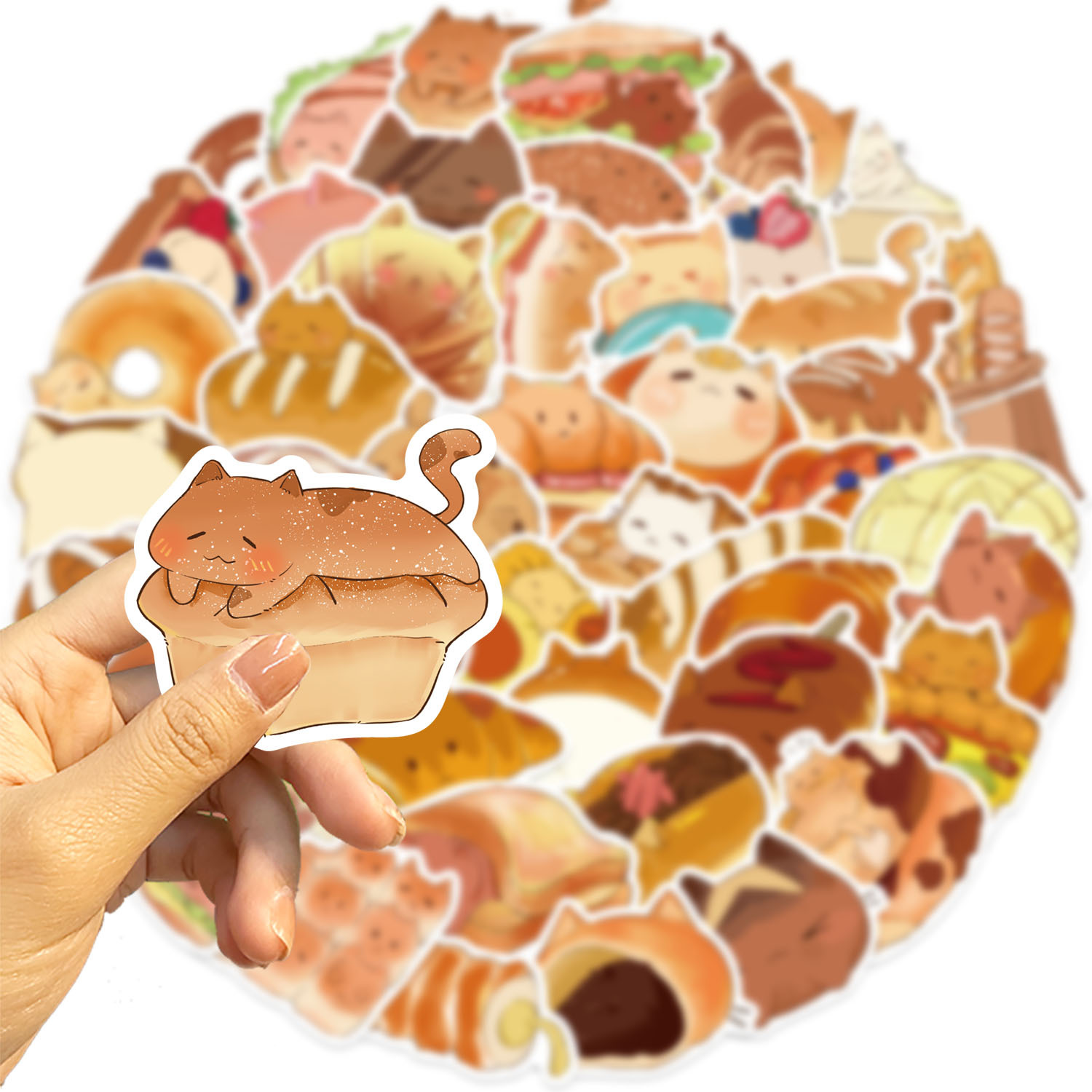 23g Weight Stickers Stationery Type 1 Set Quantity School Occasion PVC self-adhesive Material Cat Pattern Cute Style 1 Set Cat School PVC Self-adhesive Cute Stickers 4