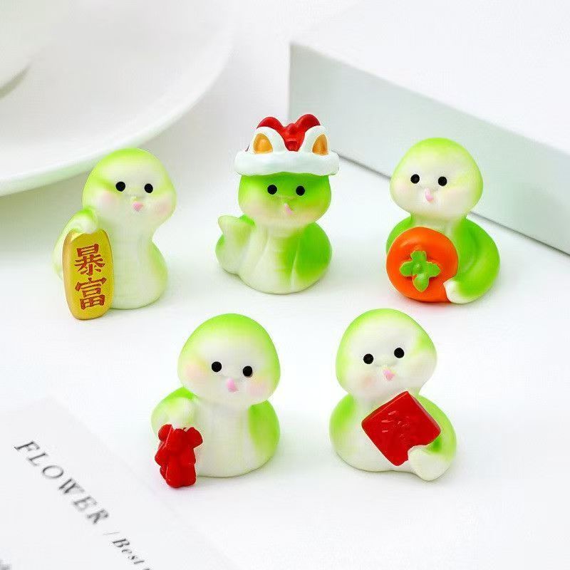 Creativo y lindo año nuevo Zodiaco muñeca serpiente DIY decoración regalo bolsa ciega accesorios Mesa adornos año nuevo serpiente