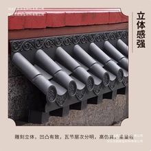 树脂瓦封板窗户门口架子挡雨板雨棚免雨屋檐一体墙面搭立体仿古瓦