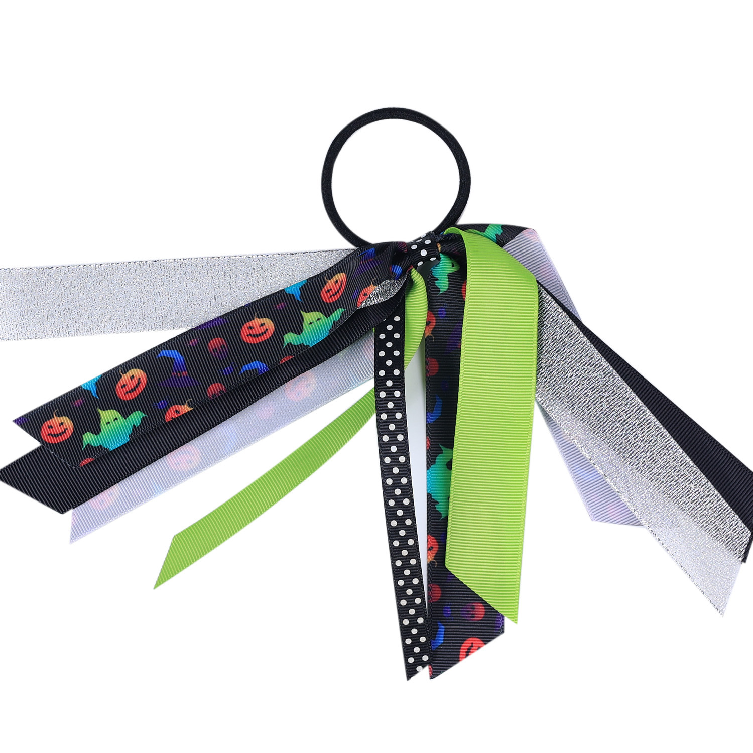 16g Weight Hair Tie Hair Accessories Type 5 Colors Can Be Mixed Quantity Party, Festival Occasion Threaded braid Material Halloween Festival Letter Pattern Kid'S Gender IG Style Style Halloween IG Style Kid'S Letter Threaded Braid Hair Tie 11