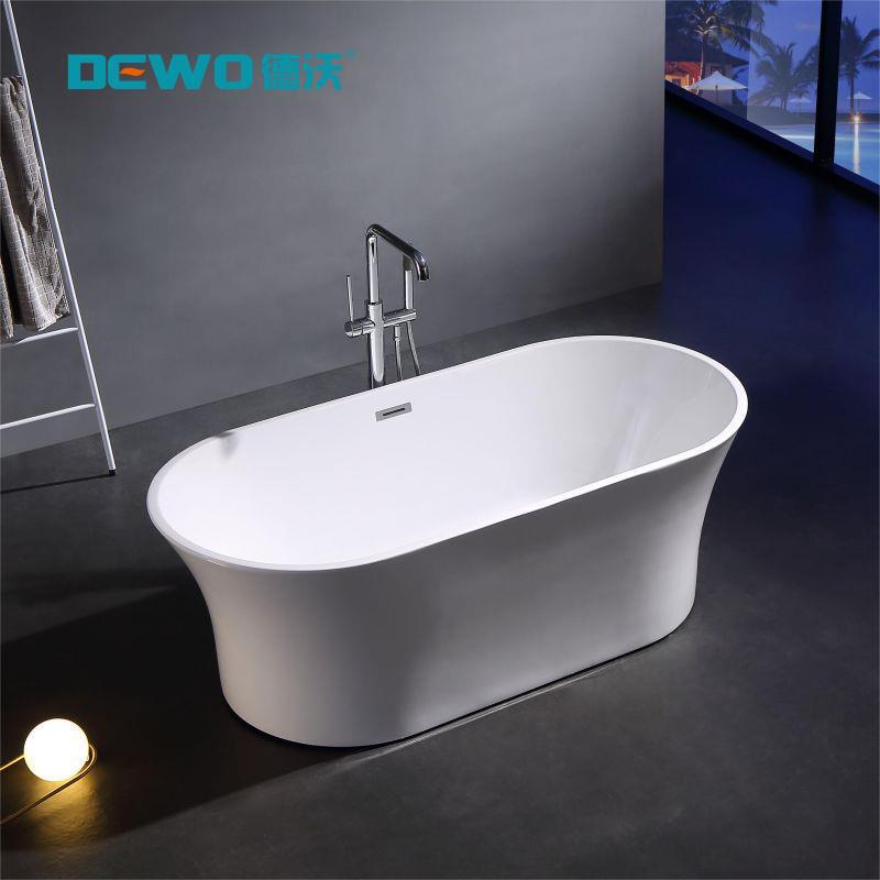 Foshan Manufacturer Household Hotel Bathtub Adult Acrylic Wholesale Bath Bucket White Easy to Clean 1.67m