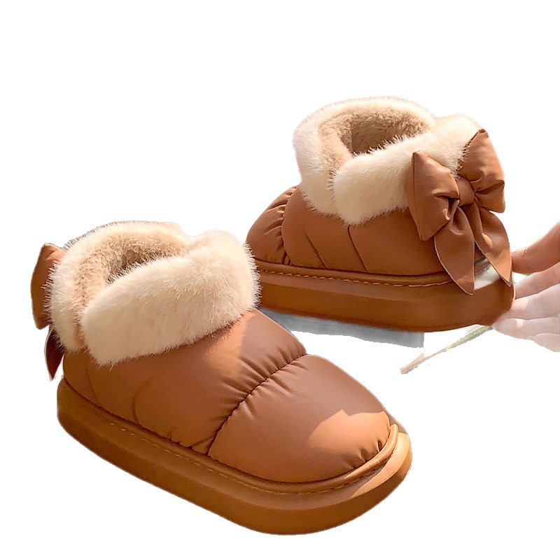 Sin impuestos) nuevos zapatos de mujer de invierno, botas de nieve de alta altura, botas de arco gruesas, zapatos de algodón, zapatillas de algodón cálido y transpirable