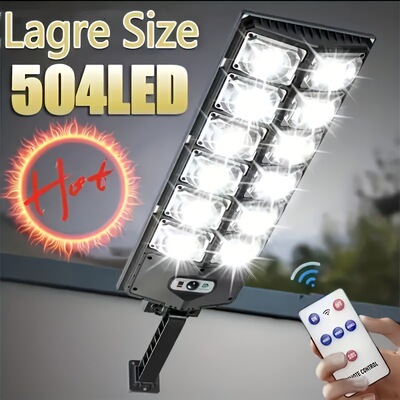 504 led Solar Street Light High Brightness 6500K Outdoor跨境