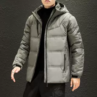 2022新款冬韩版ins连帽宽松加厚户外防寒羽绒服外套男