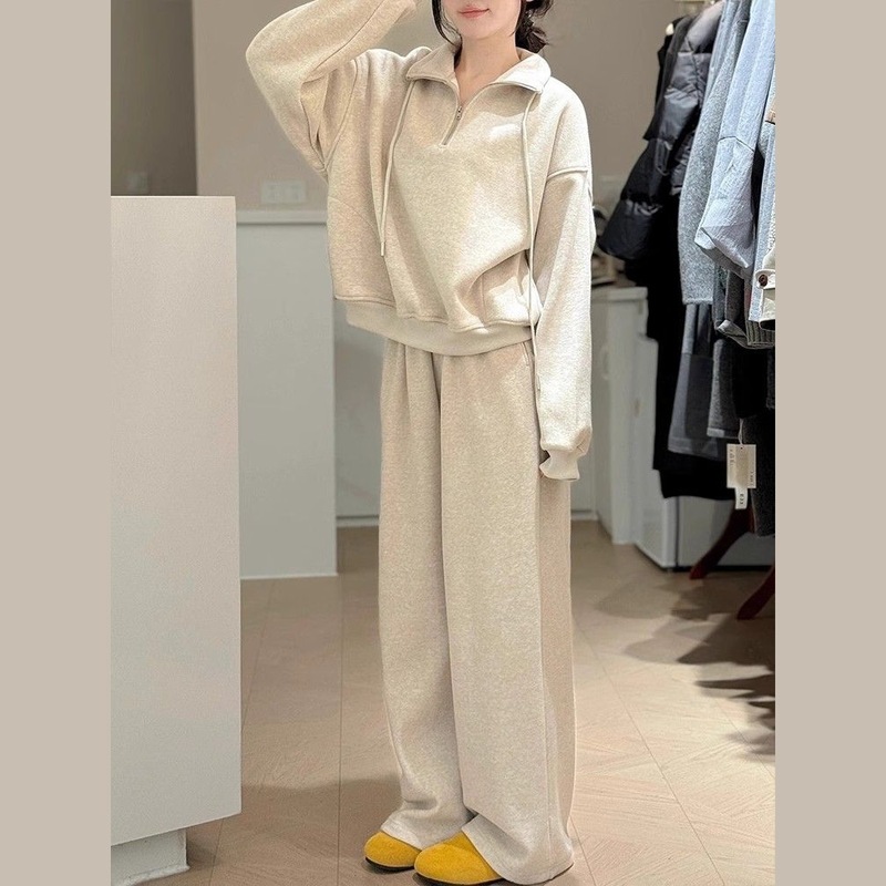运动服套装女秋季潮学生韩版宽松时尚洋气减龄百搭休闲两件套|undefined