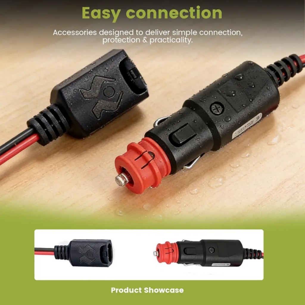 12V Cigarette Lighter Adapter Suitable for Ctek Battery Charger Ctek Plug, Permanent Connection