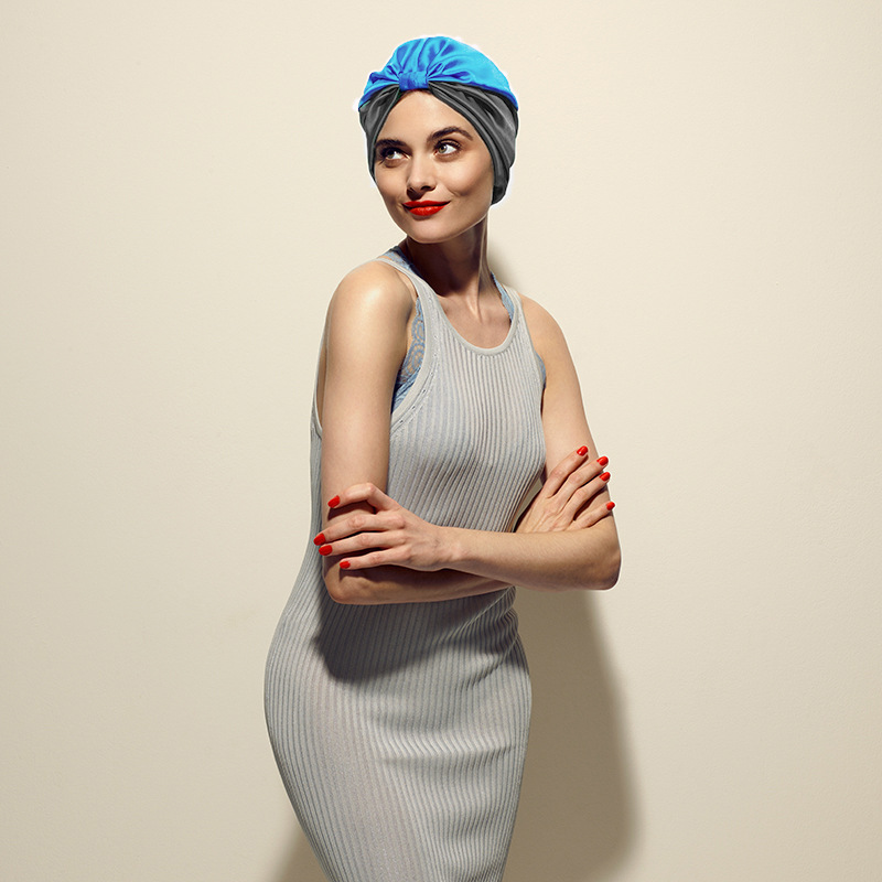 Silk shower cap