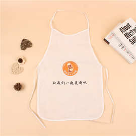 一次性围裙可印字logo无纺布成人火锅画画烤肉围兜必备可印logo