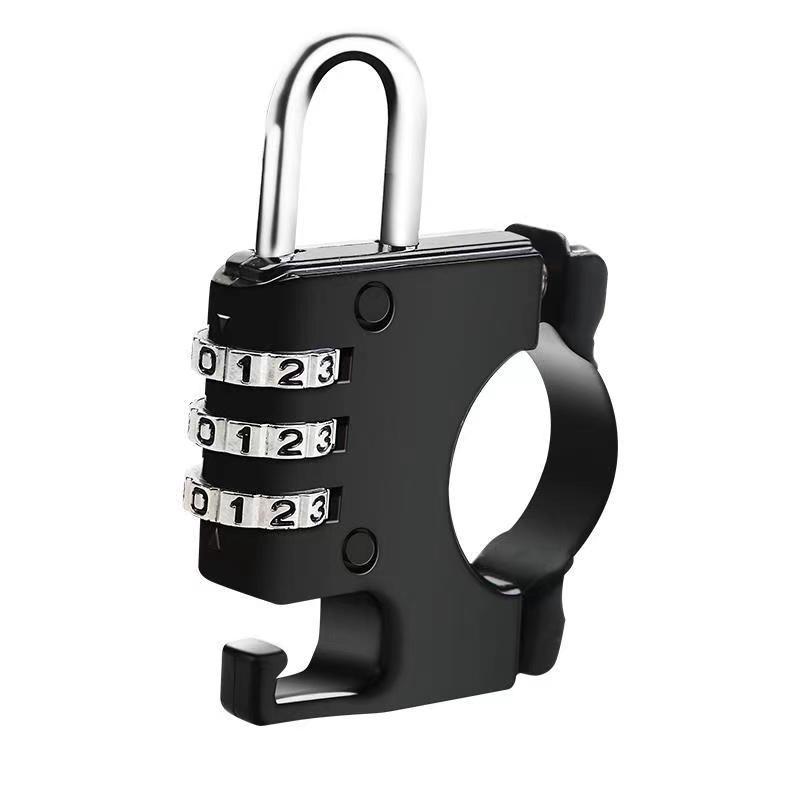 Factory helmet hook lock motorcycle safety helmet hook fixed lock bicycle electric bottle car code helmet lock