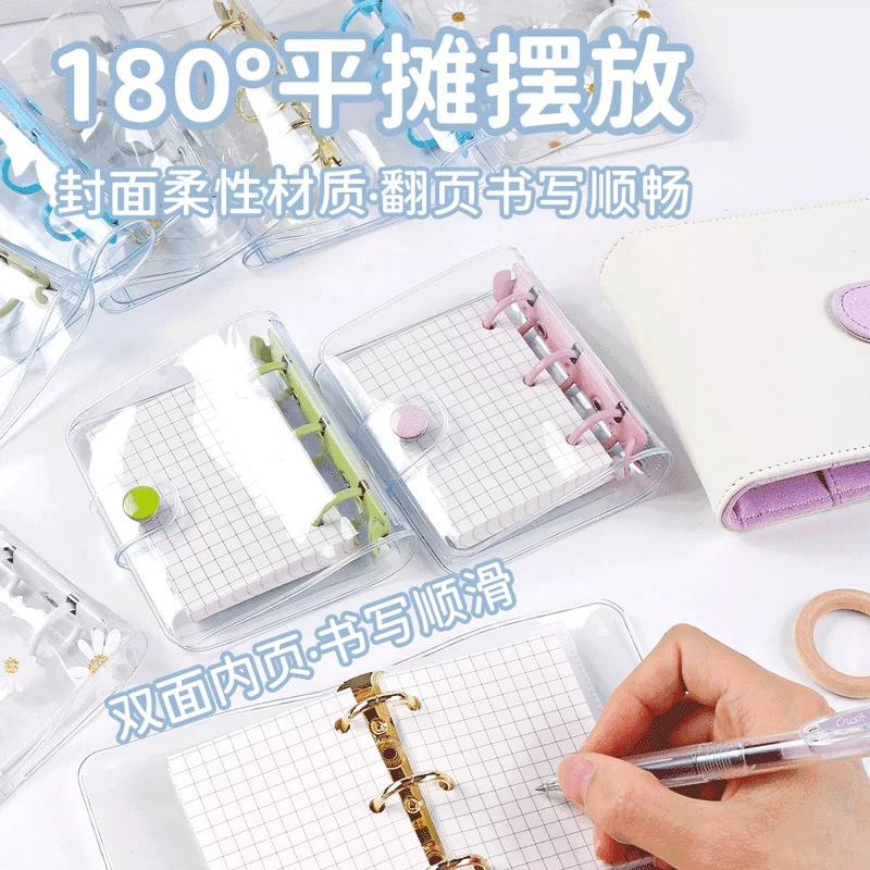 Может быть превосходным прозрачным листом Doudou Bed DIY с тремя отверстиями съемный мини-простой ручной книжный карман