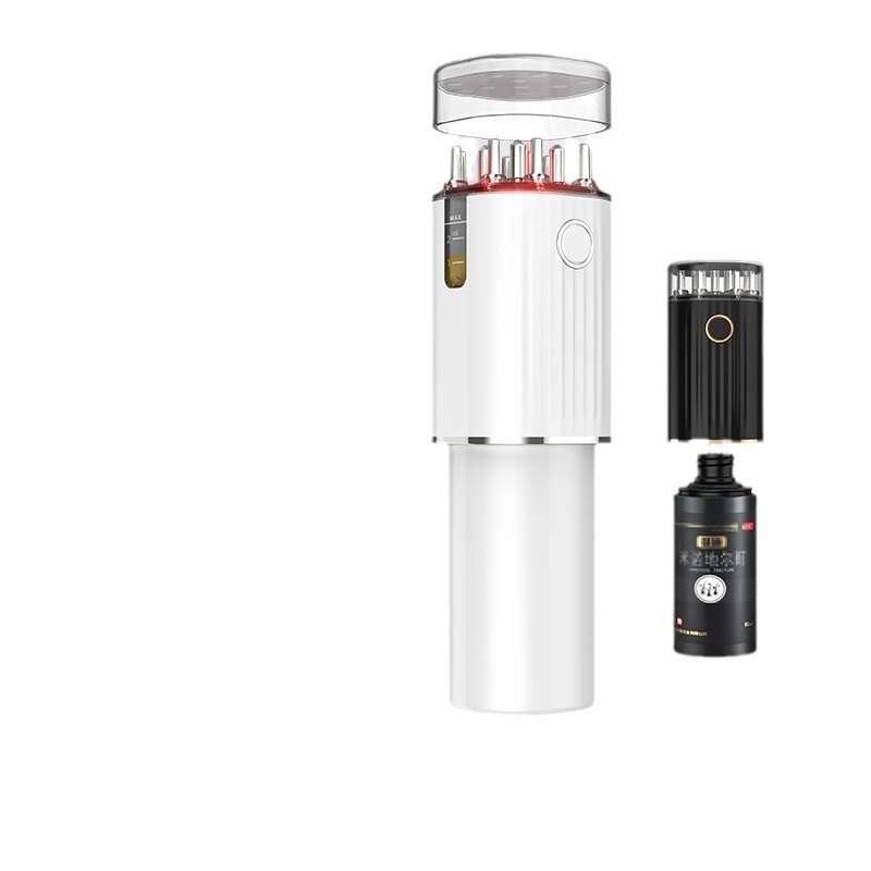 赤い上薬器クロスボーダー電動頭皮上薬器頭部ミノ赤いボールマッサージ育毛液導入櫛|undefined