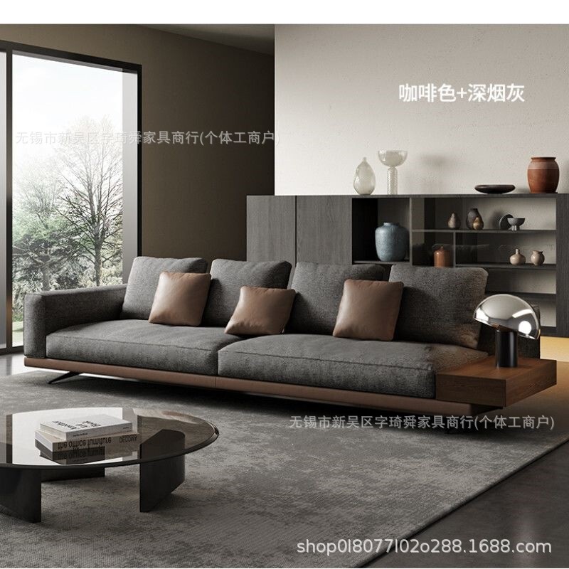 意式极简布艺沙发产品展示图