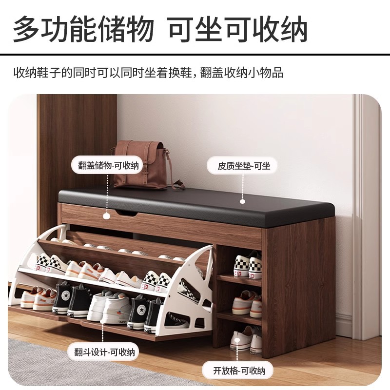 Porta de zapatos multicapa puerta doméstica pequeña estrecha 2025 nuevo tipo simple zapato armario puerta de almacenamiento a prueba de polvo estante externo